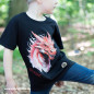 Preview: Bügelbild Drache rot